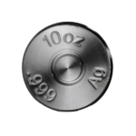 10 ounce stamped bullet coin