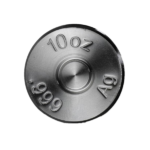 10 oz Silver Replica Bullet – .50 Caliber BMG