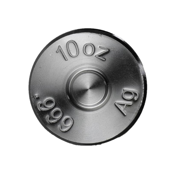 10 ounce stamped bullet coin