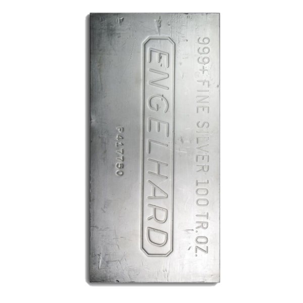 Silver 100 ounce Engelhard Bar