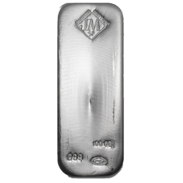 100 ounce silver jm bar