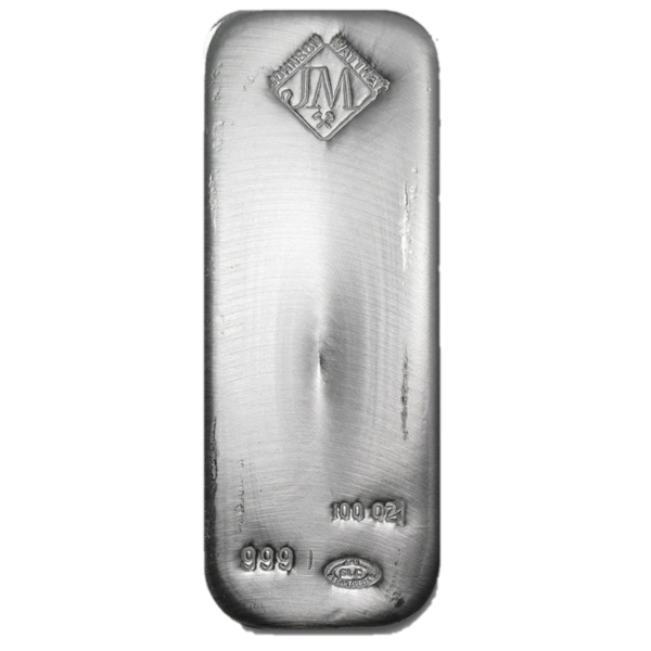 100 ounce silver jm bar