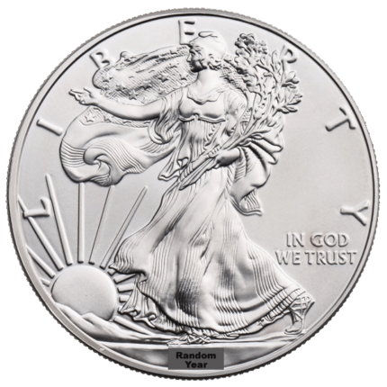 1 oz Silver American Eagle (BU) | Random Year (our choice)