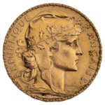 Gold French 20 Francs - Rooster