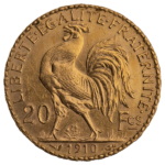Gold French 20 Francs - Rooster