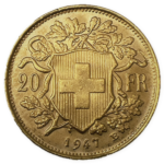 Gold Swiss 20 Francs