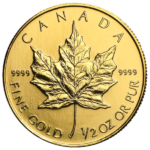 1/2 oz Canada Gold Maple Leaf (BU) | Random Year