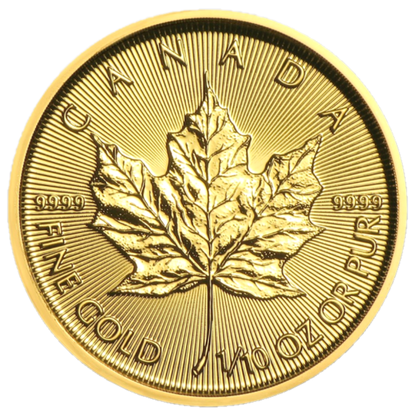 1/10 oz Canada Gold Maple Leaf (BU) | Random Year