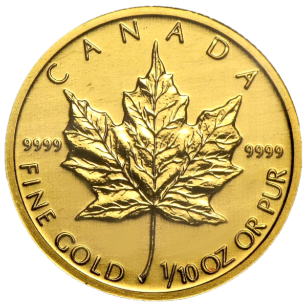 1/10 oz Canada Gold Maple Leaf (BU) | Random Year