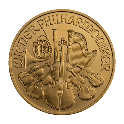 1 oz Austrian Gold Philharmonic | Random Year