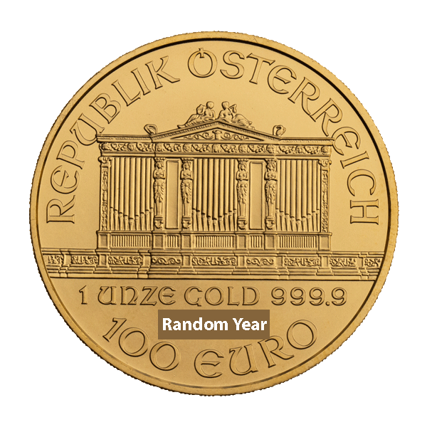 1 oz Austrian Gold Philharmonic | Random Year