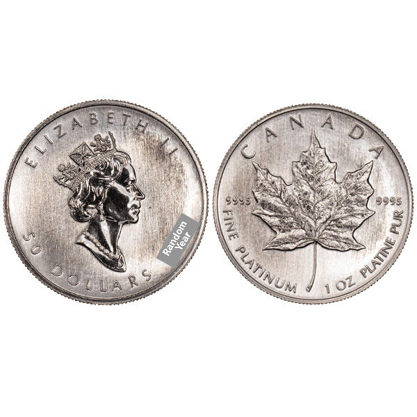 1 oz Canadian Platinum Maple Leaf