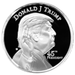 Silver 1 ounce Trump Round