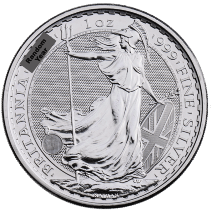 1 oz British Silver Britannia | Random Year (our choice)