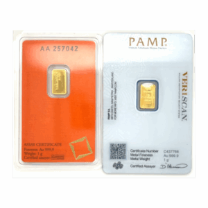 Gold 1 Gram Bar | In Assay Card – Our Choice
