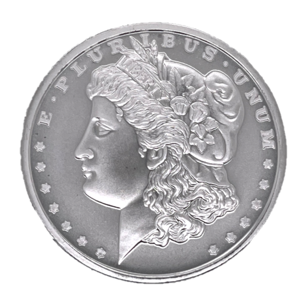 Silver 1 oz Morgan Dollar Style Round