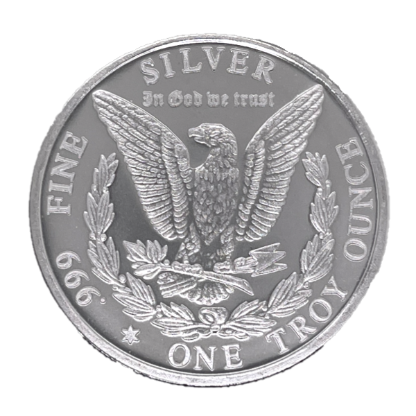 Silver 1 oz Morgan Dollar Style Round
