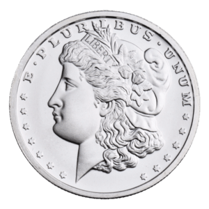 Silver 1 oz Morgan Dollar Style Round