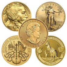 Gold Bullion Coins in stock