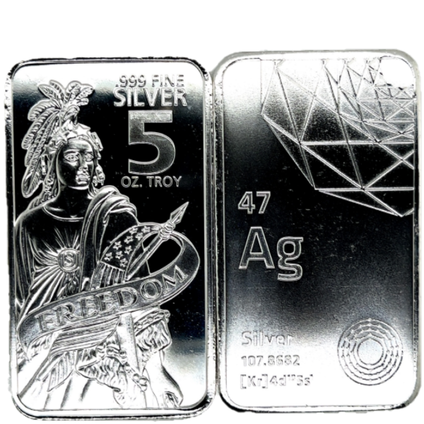 Silver Freedom 5 oz Bar