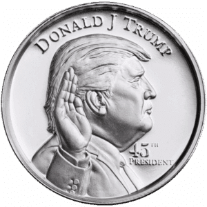 45th President - High Relief 2 oz .999 Fine Silver Round
