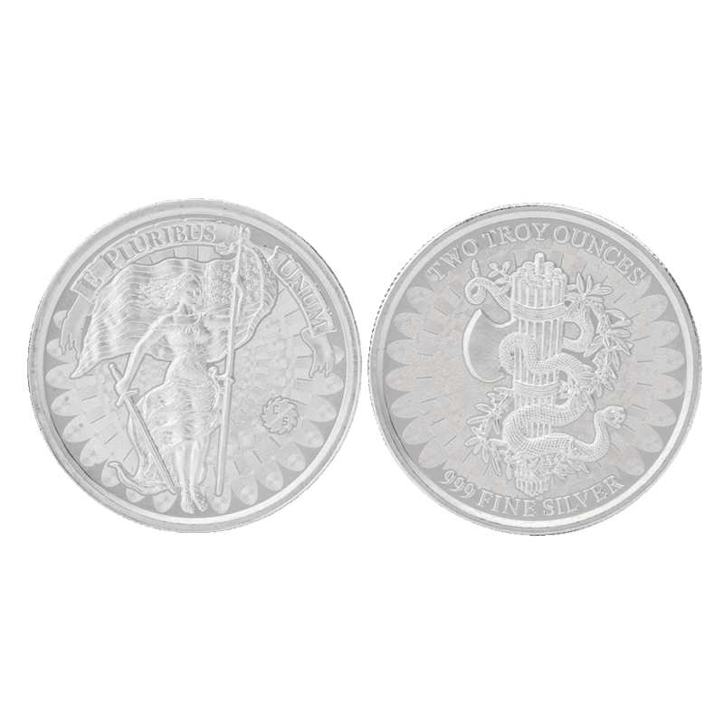 2 oz Silver Round – Unity and Liberty