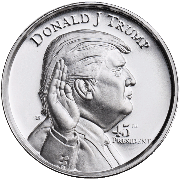 Silver 2 oz Trump Round Online Bullion Express