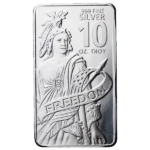 Silver 10 ounce Freedom Bar