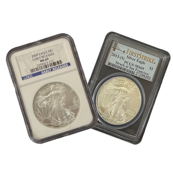 MS69 Silver American Eagle | Random Year/PCGS or NGC/Designation