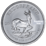 1 oz South African Silver Krugerrand | Random Year