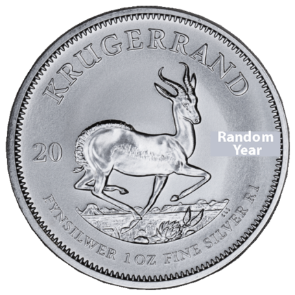 1 oz South African Silver Krugerrand | Random Year