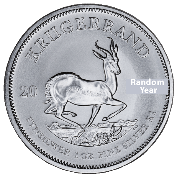 1 oz South African Silver Krugerrand | Random Year