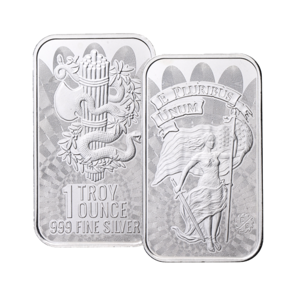 Silver 1 oz Unity and Liberty Bar