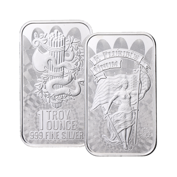 Silver 1 oz Unity and Liberty Bar