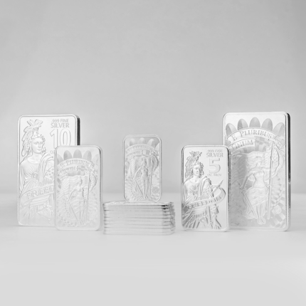 40 oz Silver Bars Stack