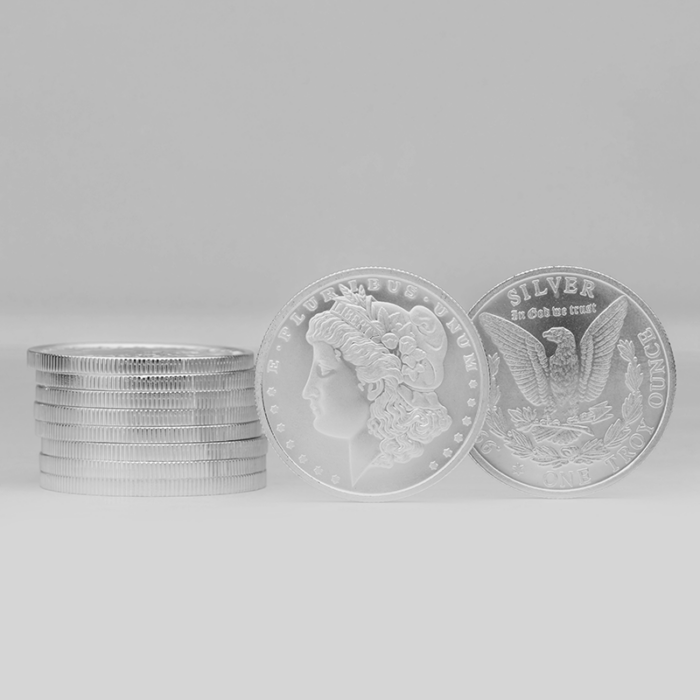 Silver 1 oz Morgan Dollar Style Round