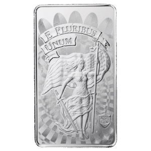 Silver 10 oz Unity and Liberty bar