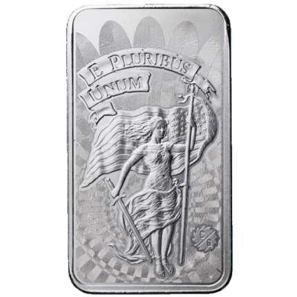 Silver 5 oz Bar Unity and Liberty