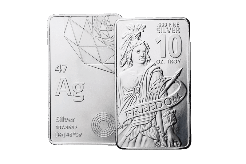40 oz Silver Bars Stack