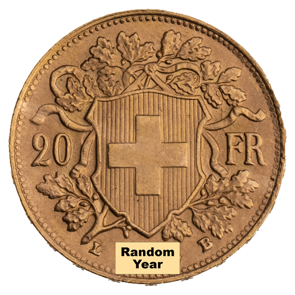 Gold Swiss 20 Francs