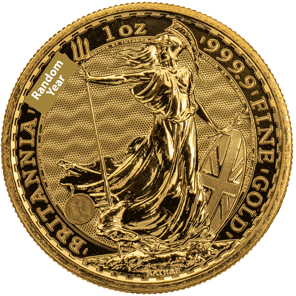 1 oz British Gold Britannia | Random Year (our choice)