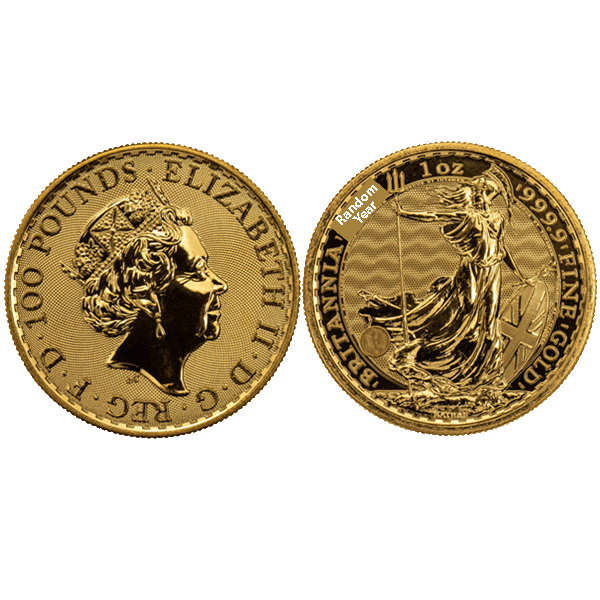 1 oz British Gold Britannia | Random Year (our choice)
