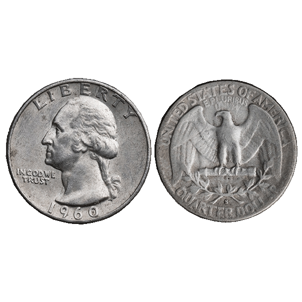 90% Silver Quarters ($1 Face Value | 4 Quarters)