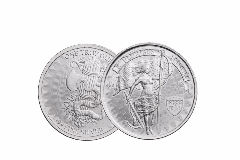 4 oz Silver Unity and Liberty Stack