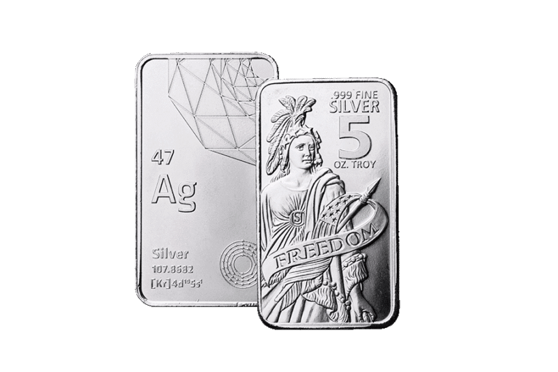 Silver Freedom 5 oz Bar