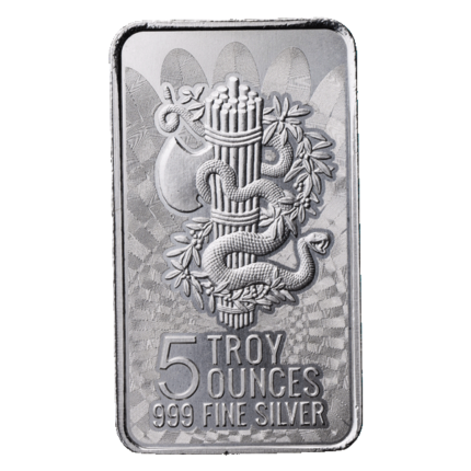 Silver Unity and Liberty 5 oz Bar