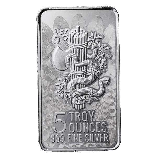 Silver Unity and Liberty 5 oz Bar