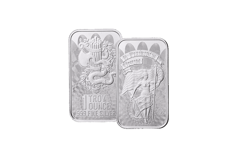 Silver 1 oz Unity and Liberty Bar