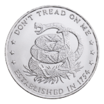 Silver 1 oz Don't Tread On Me Round