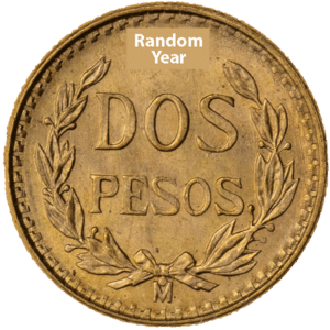 Gold Mexico 2 Pesos | Random Year